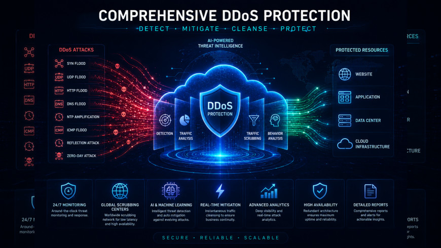 全方位 DDoS 流量清洗與防禦
